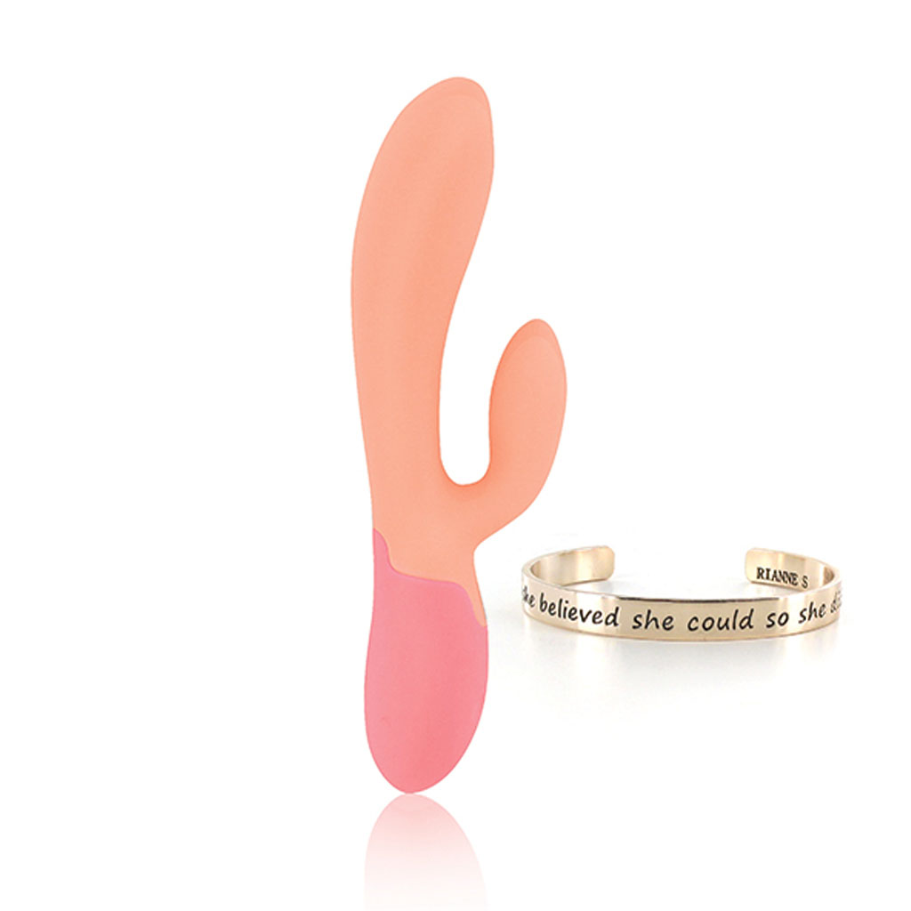 RS – Essentials – Xena Rabbit Vibrator Peach & Coral