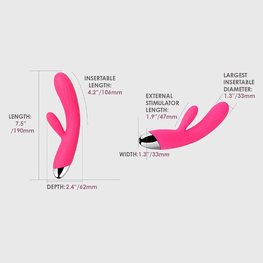 Svakom - Angel Intelligent Warming Vibrator lengte