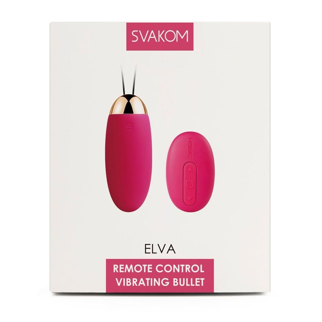 Svakom - Elva Vibrerend Eitje - Plum Rood doosje