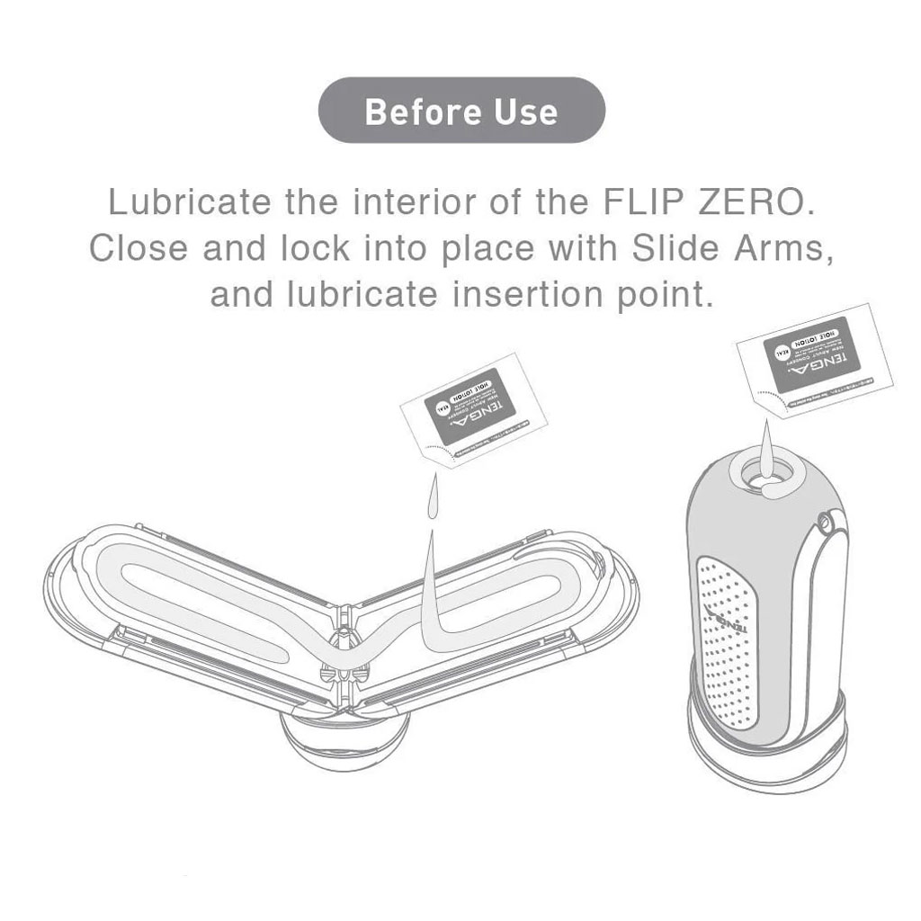 Tenga - Flip Zero 0 Wit glijmiddel