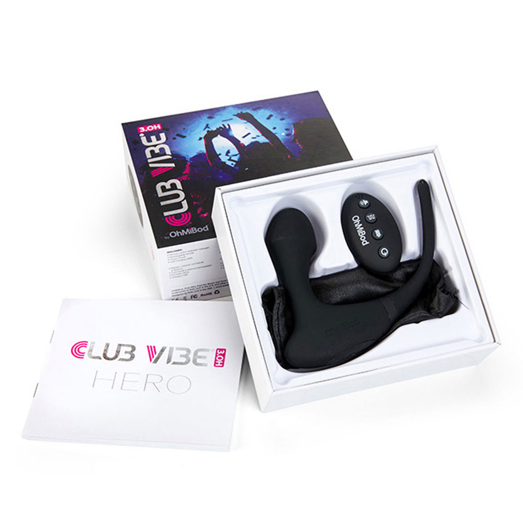 OhMiBod - Club Vibe 3.0H Hero Anaalplug inhoud