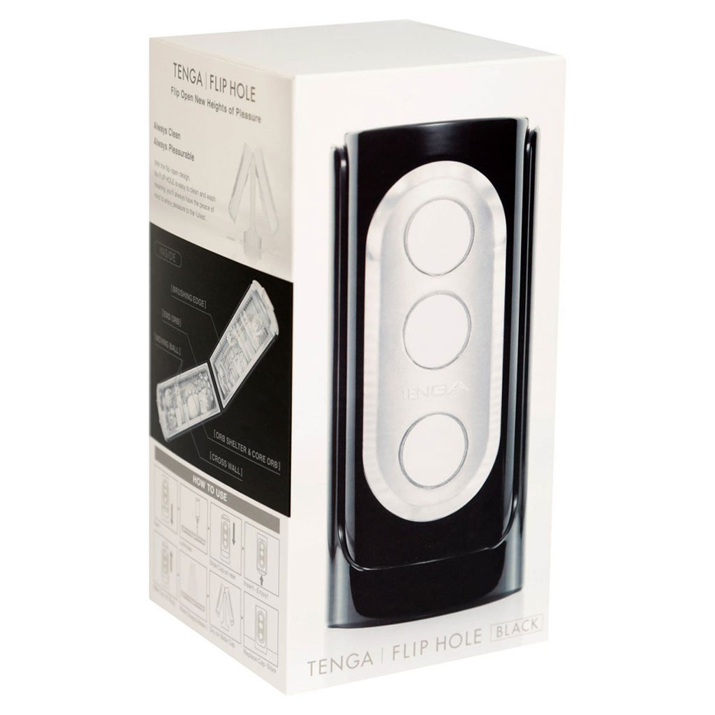 Tenga - Flip Hole Male Masturbator Zwart verpakking