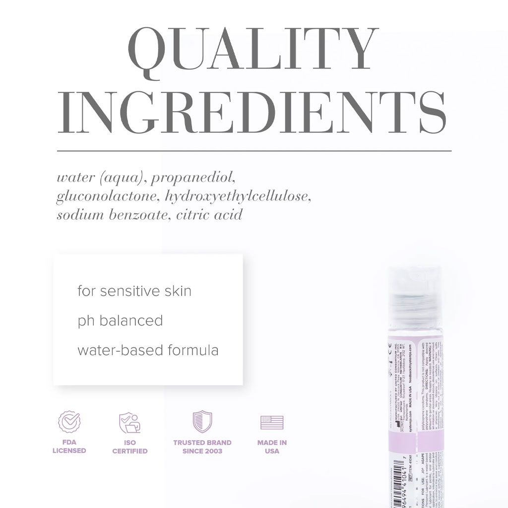 System Jo - For Her Agape Glijmiddel 60ml ingrediënten