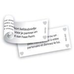 Tease & Please - Hart vol Romantiek (NL-FR) briefje