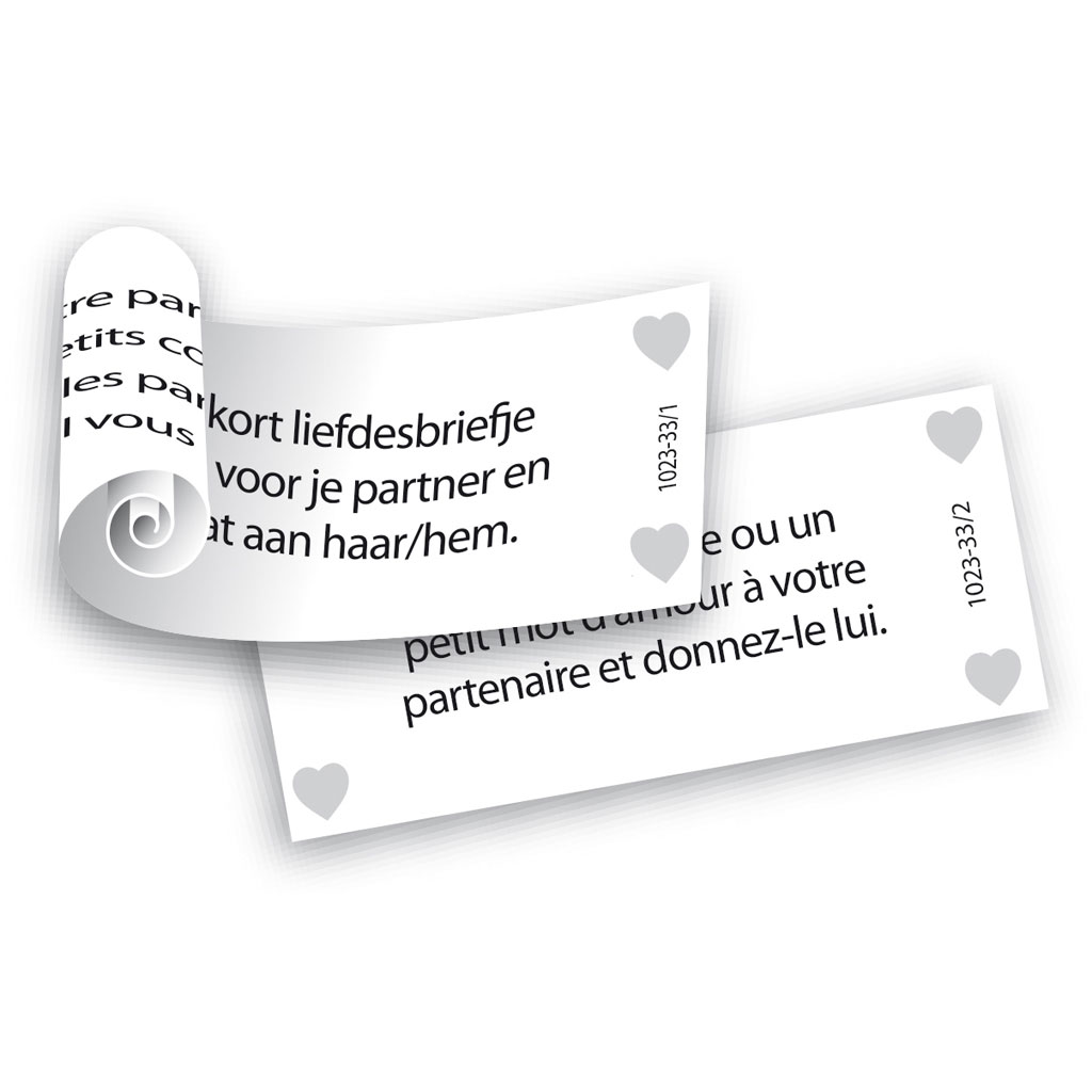 Tease & Please - Hart vol Romantiek (NL-FR) briefje