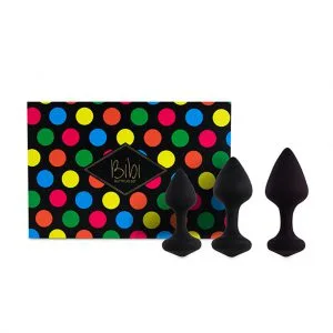 feelztoys bibi buttplug set siliconen zwart