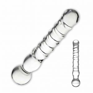 glas joystick clear glazen dildo