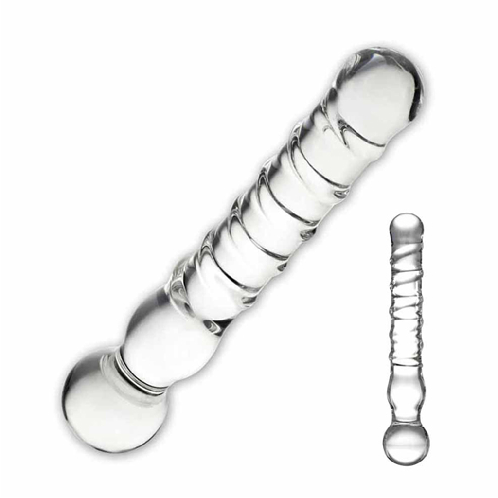 Gläs – Joystick Clear Glazen Dildo