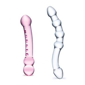 Gläs - Double Pleasure Glazen Dildo Set