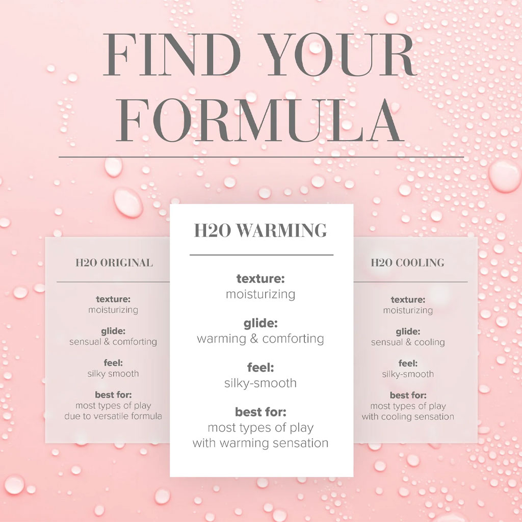 System JO - H2O Glijmiddel Warming 60ml formula
