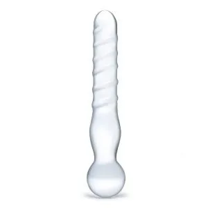Gläs - Joystick Clear Glazen Dildo