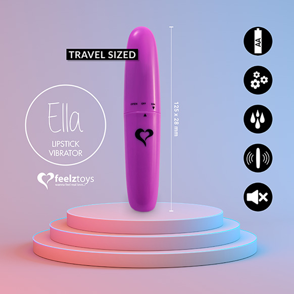 FEELZTOYS ELLA - Lipstick Bullet Vibrator Paars