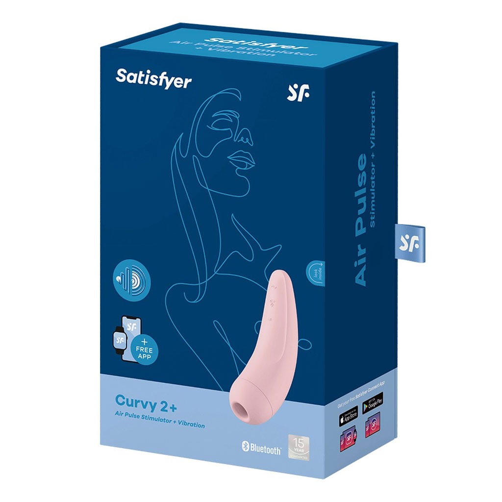 Satisfyer - Curvy 2+ Luchtdruk Vibrator Roze doosje