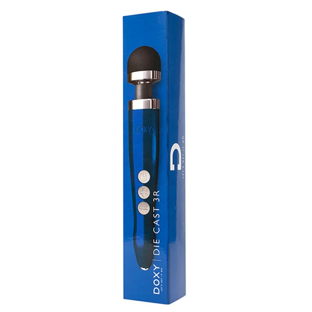 DOXY - DIE CAST 3R Rechargable Wand Massager Blue Flame