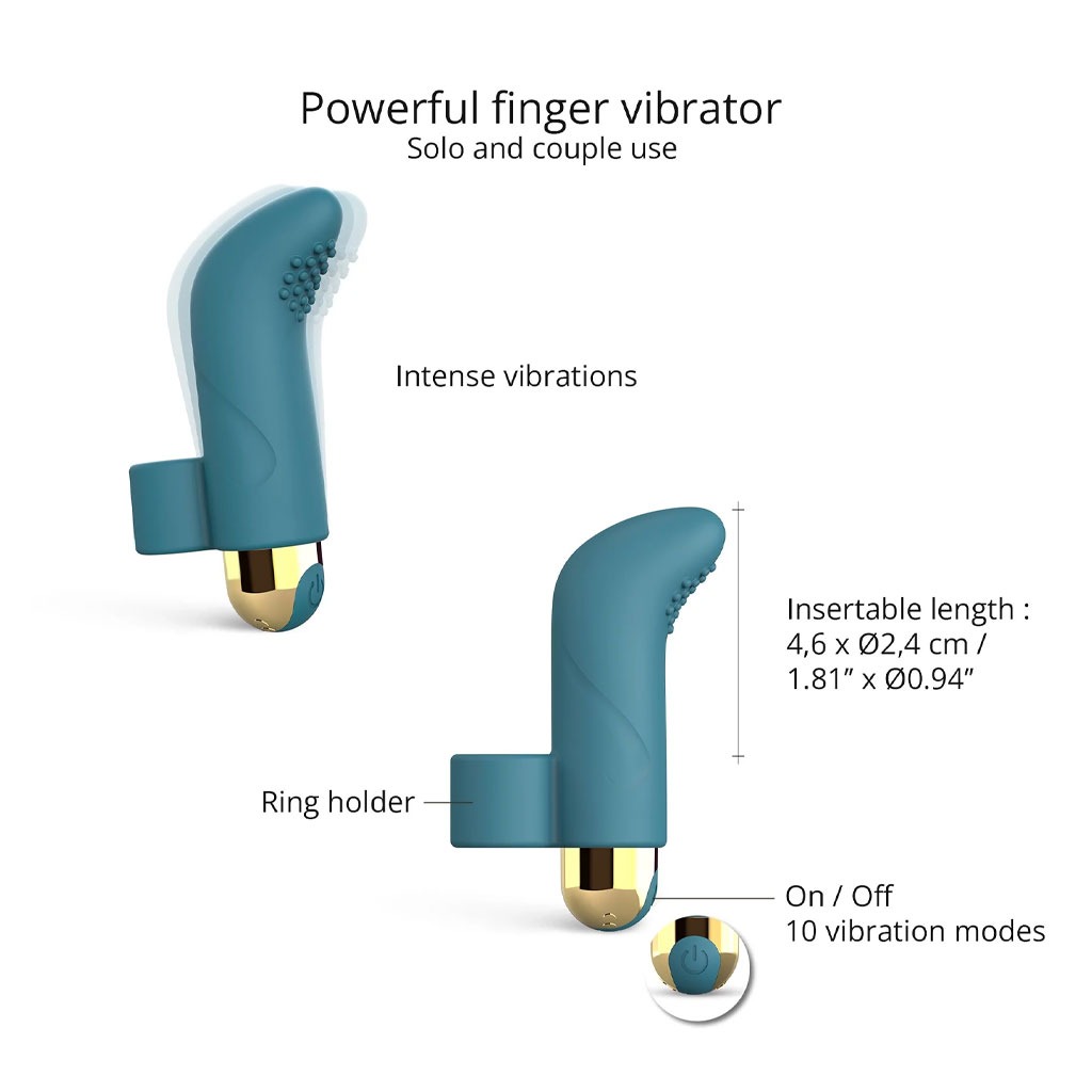 Love to Love - Touch Me Vinger Vibrator Petrol info