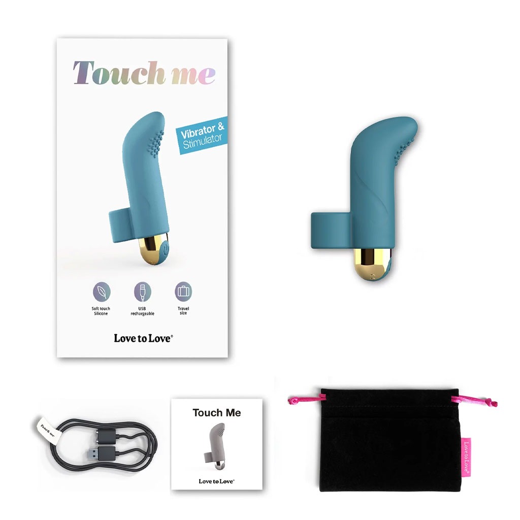 Love to Love - Touch Me Vinger Vibrator Petrol inhoud