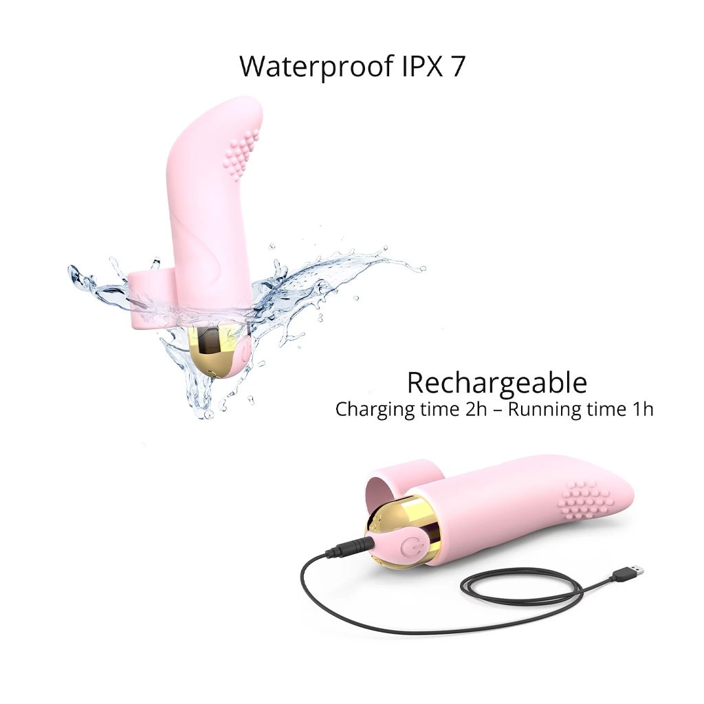 Love to Love - Touch Me Vinger Vibrator Roze waterproof