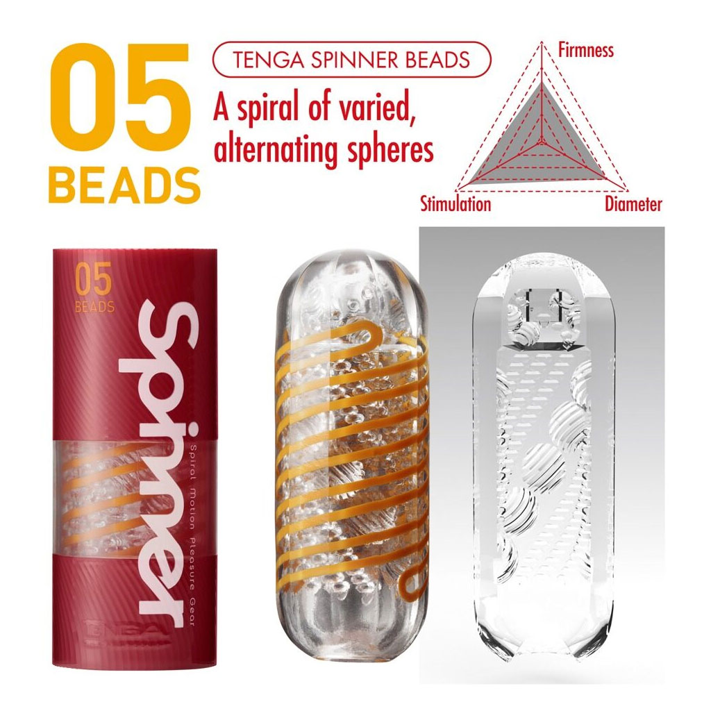TENGA - SPINNER MASTURBATOR BEADS info