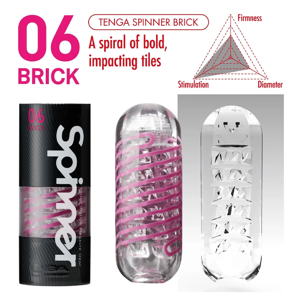 TENGA - SPINNER MASTURBATOR BRICK