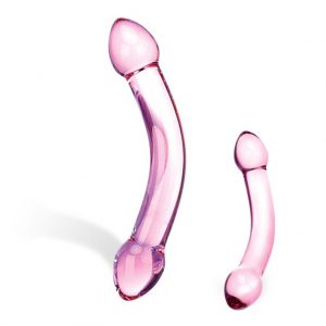 Gläs - Double Trouble Dildo Paars