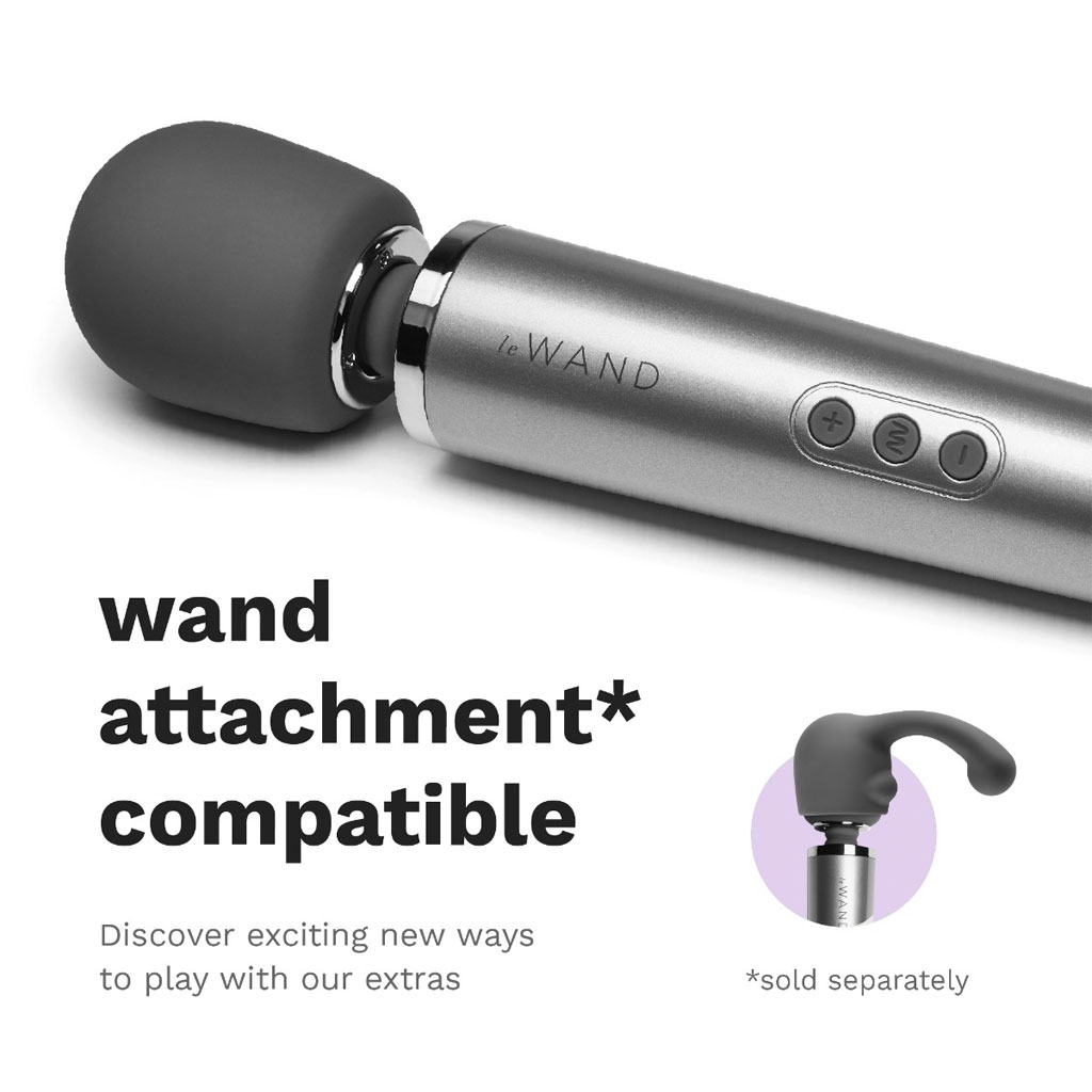 Le Wand - Draadloze Massager Grijs opzetstuk