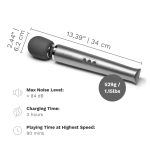 Le Wand - Draadloze Massager Grijs lengte
