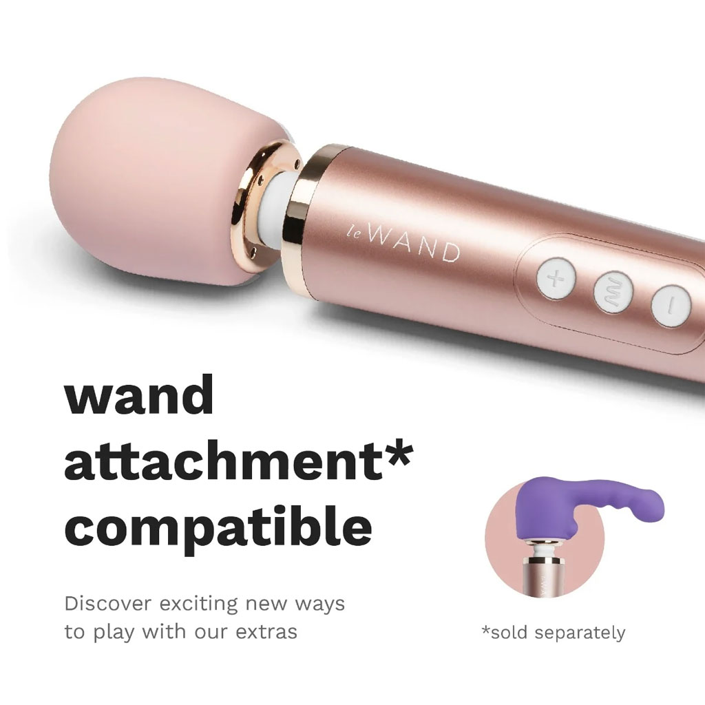 Le Wand - Petite Oplaadbare Massager Rose Gold opzetstuk