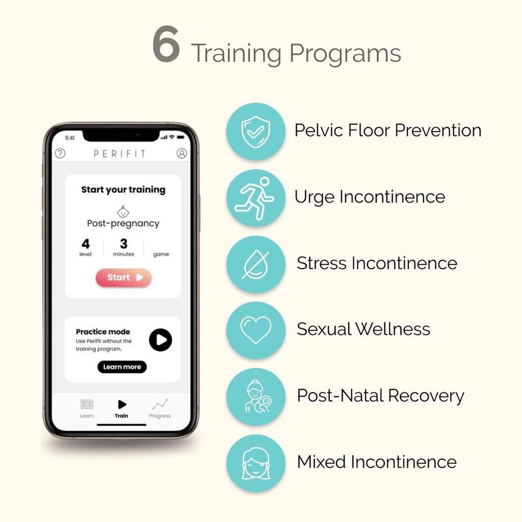 Perifit - Bekkenbodem Trainen met App Roze informatie