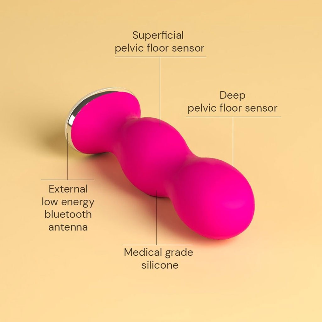 Perifit - Bekkenbodem Trainen met App Roze info