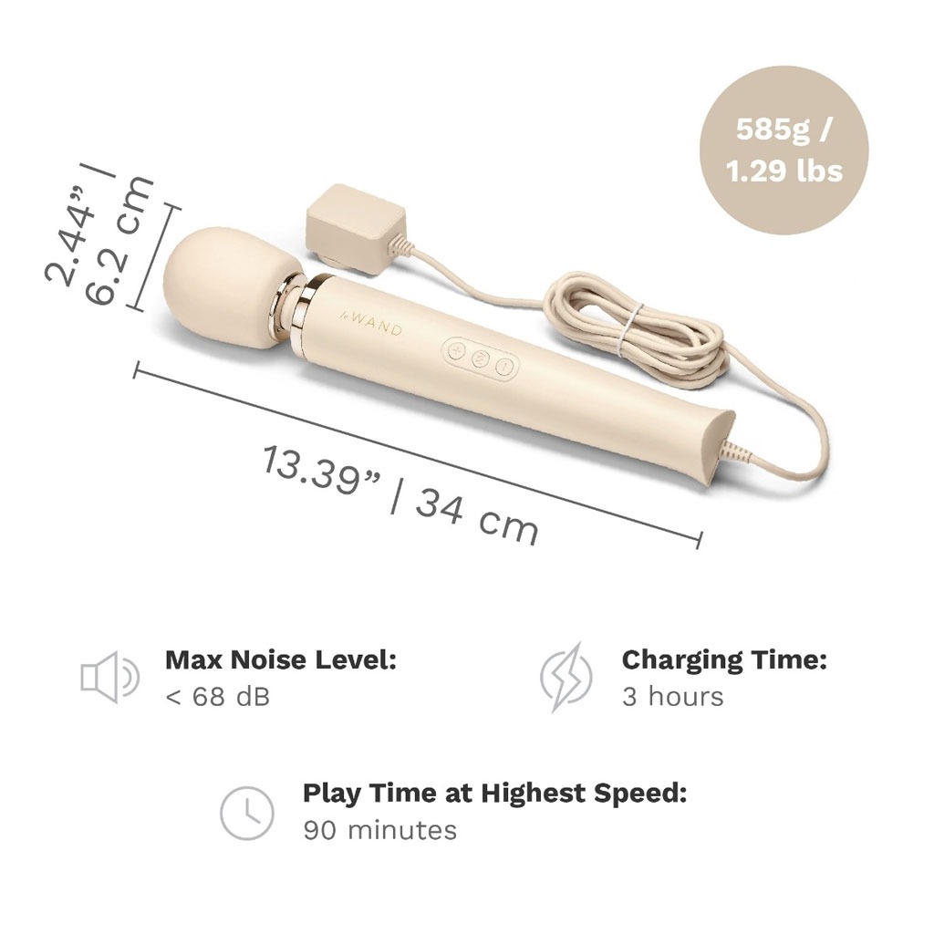 Le Wand - Krachtige Plug-In Wand Crème lengte