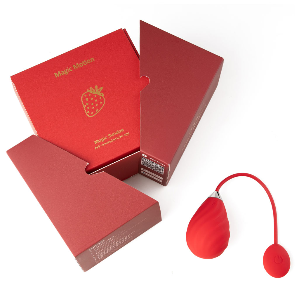 Magic Motion - Magic Sundae Vibratie Ei Rood doosje