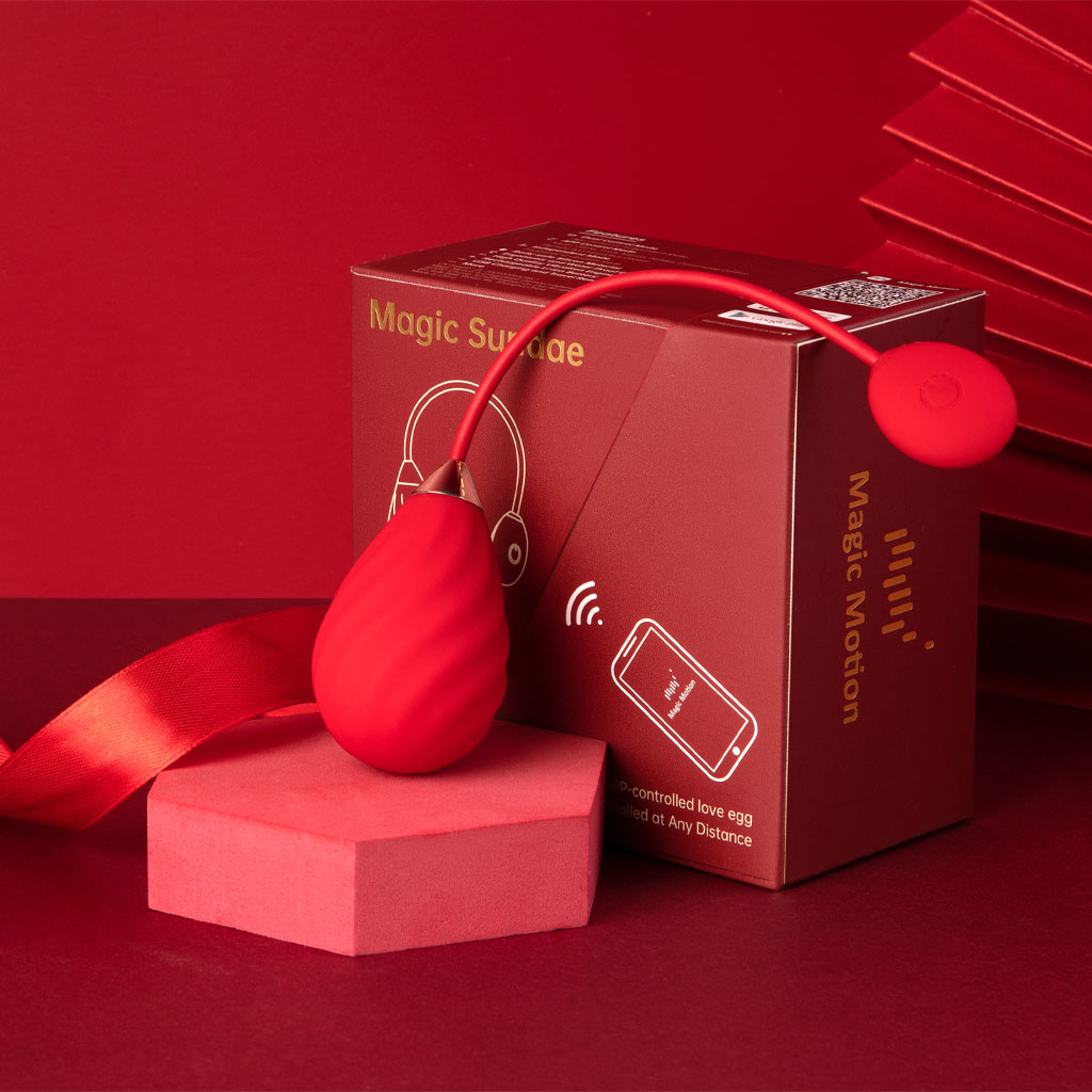 Magic Motion - Magic Sundae Vibratie Ei Rood sfeer