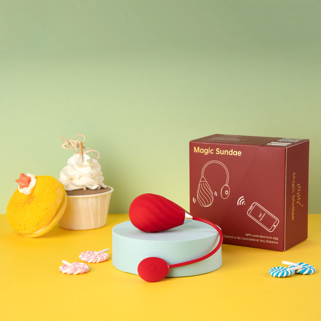 Magic Motion - Magic Sundae Vibratie Ei Rood kopen