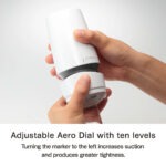TENGA - Aero Masturbator - Zilver gebruik