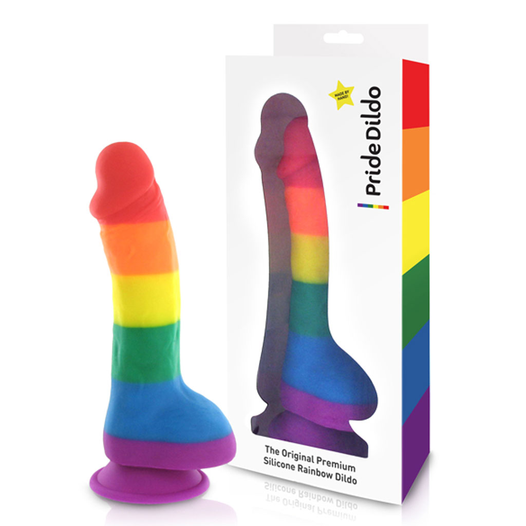 Pride dildo regenboog ballen