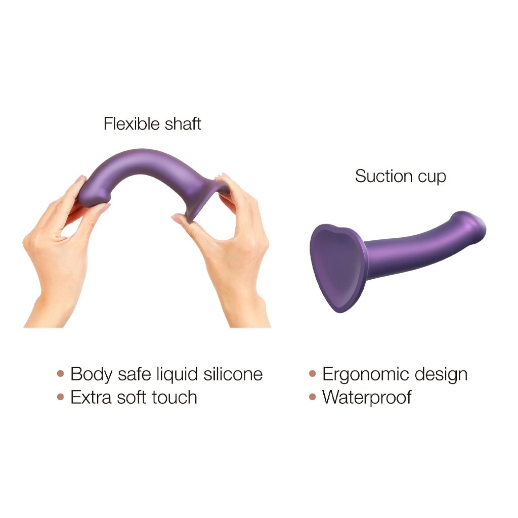 Strap-On-Me - Dildo Metallic Paars info