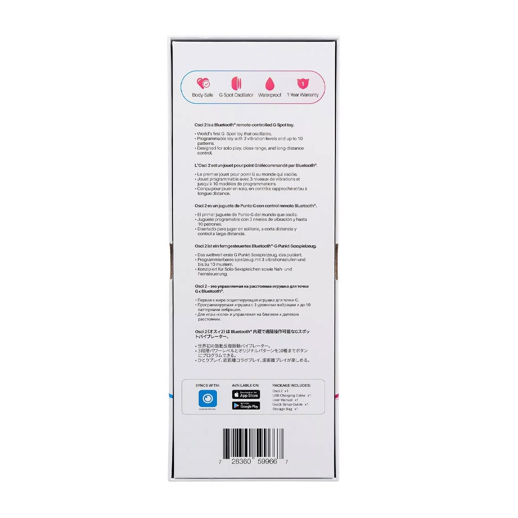 Lovense - Osci 2 G-Spot Vibrator verpakking achter