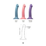 Strap-On-Me - Dildo Metallic Blauw