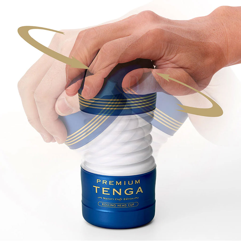 TENGA - Premium Rolling Head Cup hand