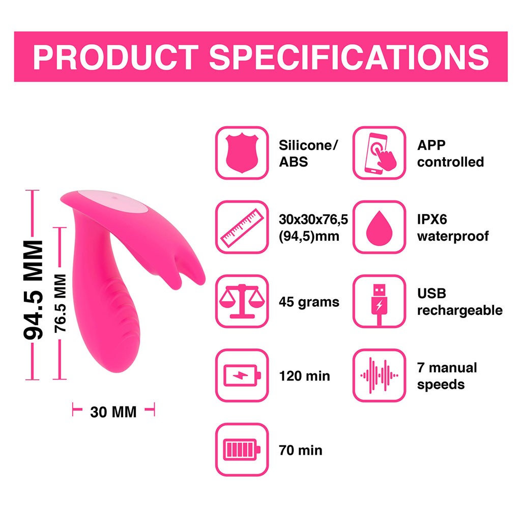 Magic Motion - Eidolon Smart Wearable Dual Motor Vibrator informatie