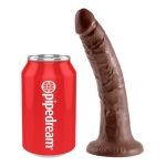 King Cock - 7" Inch Dildo - Bruin lengte