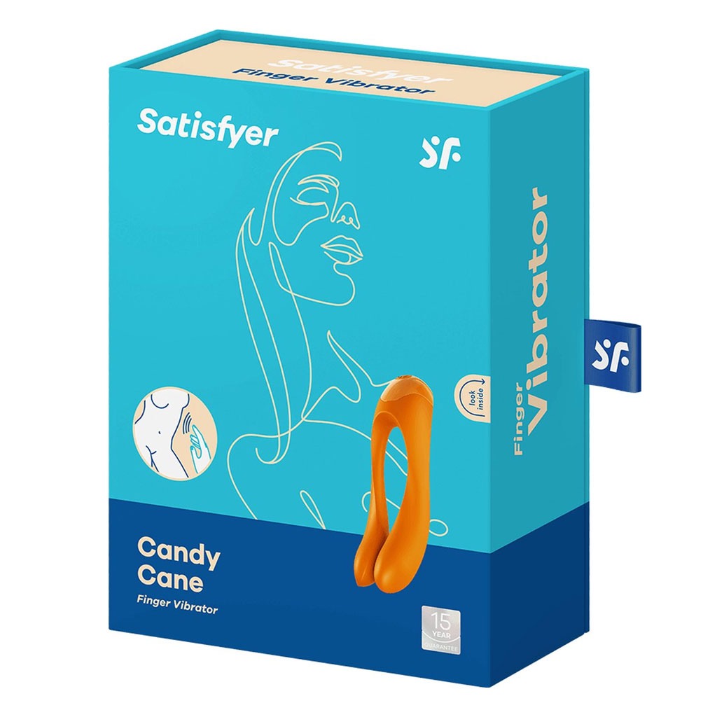 Satisfyer - Candy Cane Vinger vibrator - Oranje doosje