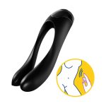 Satisfyer – Candy Cane Vinger vibrator – Zwart
