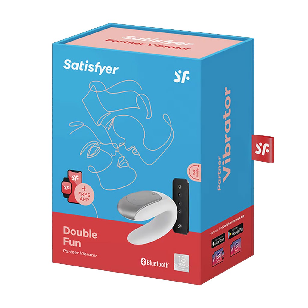 Satisfyer - Double Fun Koppel Vibrator Wit doosje