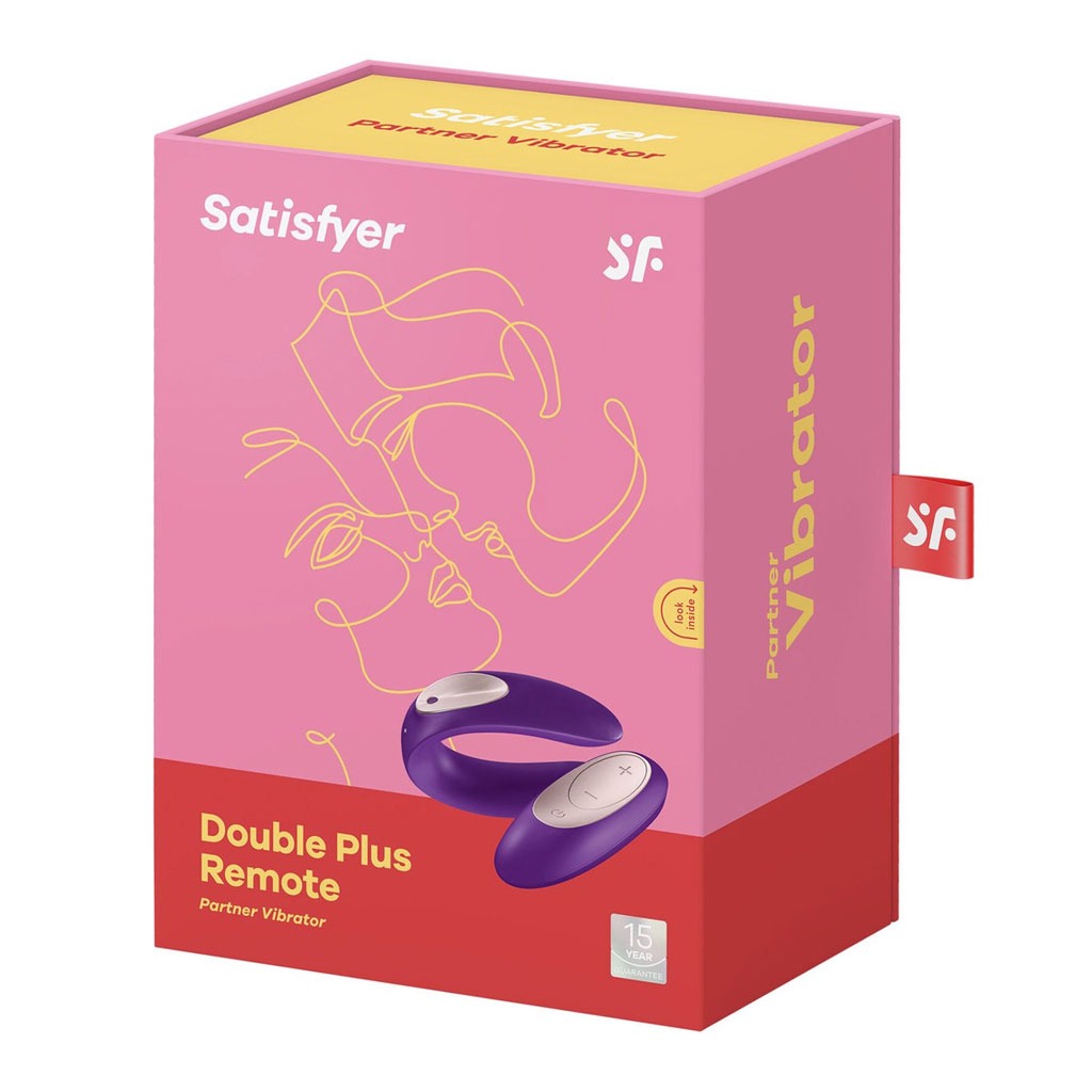 Satisfyer - Double Plus Koppel Vibrator met Afstandsbediening doosje