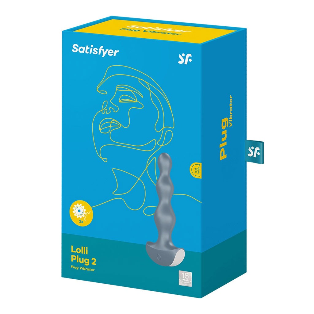 Satisfyer - Lolli plug 2 Anaal Vibrator Grijs doosje