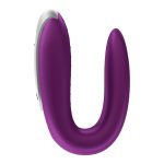 Satisfyer - Double Fun Koppel Vibrator Paars silicone
