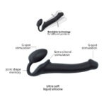 Strap-On-Me - Strapless Voorbind Dildo - Maat M - Zwart info