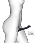 Strap-On-Me - Strapless Voorbind Dildo - Maat M - Zwart dragen