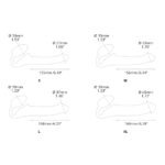 Strap-On-Me - Strapless Voorbind Dildo - Maat M - Zwart afmeting